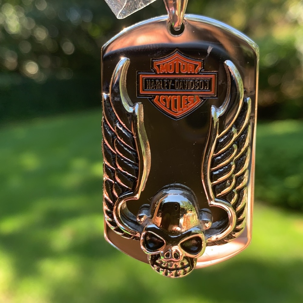New Stainless Steel Harley Davidson Pendant